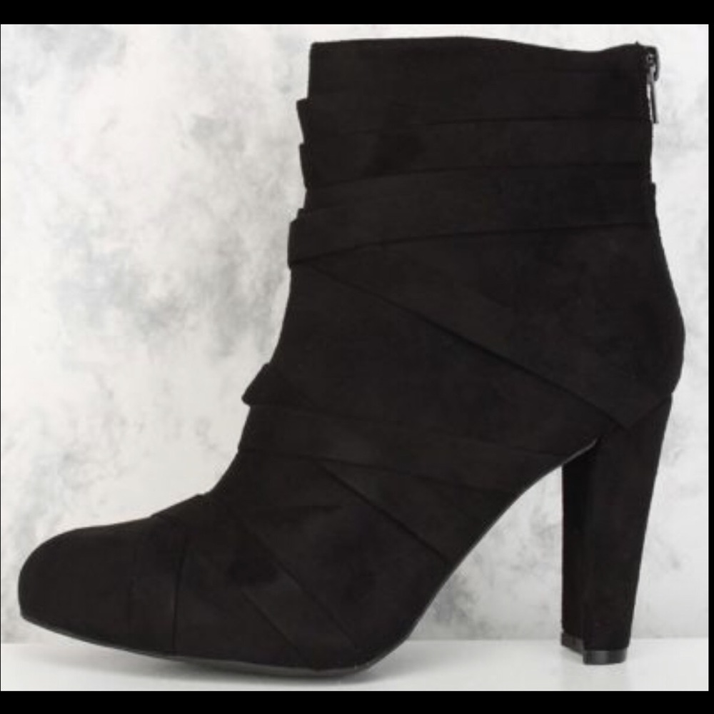 Black Crisscross Boot